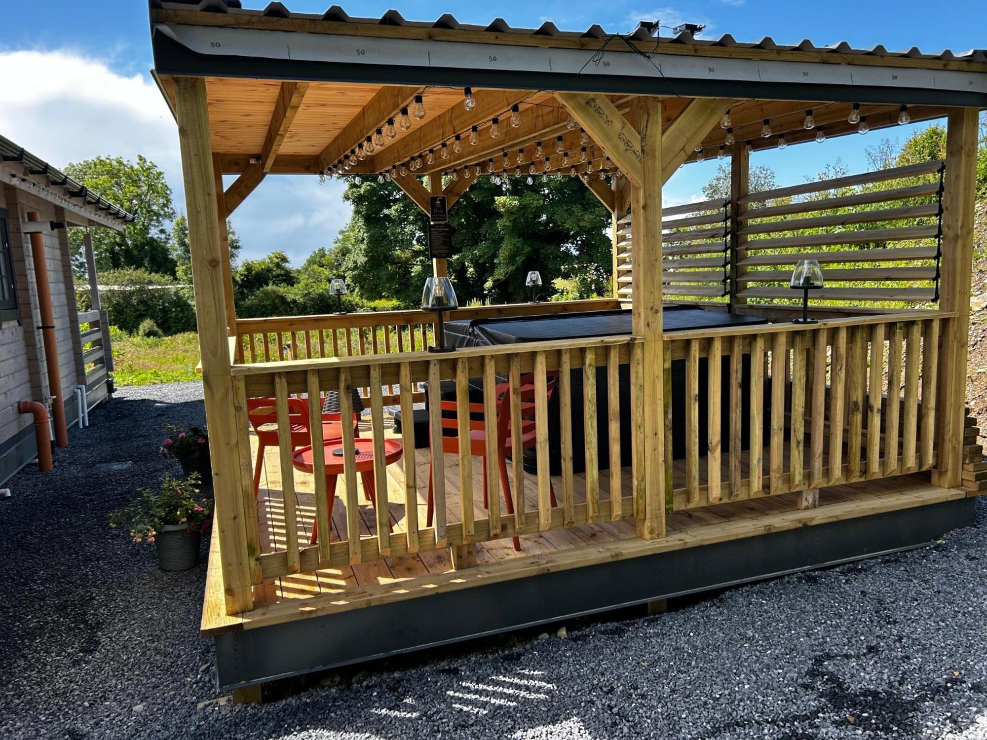 Little Rock Retreat Log Cabin With Hot Tub Castletown Gheoghegan Zewnętrze zdjęcie